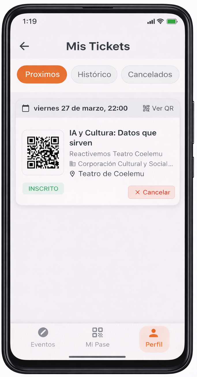 Tcultura Connect pantalla 6